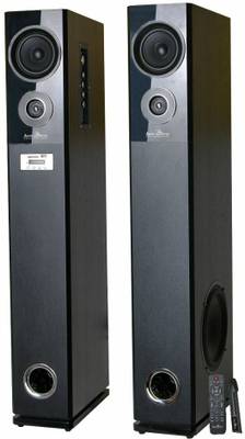 Jack Martin 66B|TWIN TOWER SPEAKER|WIRELESS MIC|DUAL 10" SUBWOOFER|USB AUX FM KARAOKE|REMOTE 200 W Bluetooth Tower Speaker