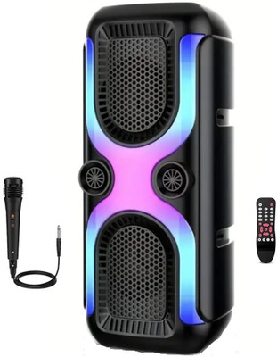 LIMBRO speaker with mic 50 W Bluetooth Tower Speaker(Black, 2.0 Channel)