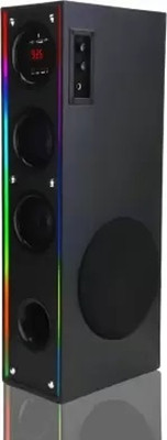 Yoment GTBluetooth Music System Home theater 100 W Bluetooth Tower Speaker(Black, 3 Channel)