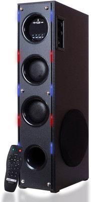 Quaranel JD-943/J Tower Multimedia Speaker System Remote Control 130 W Bluetooth Tower Speaker(Black, 3 Channel)