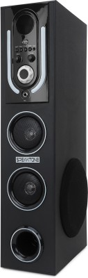 SPEAKTONE Tower Speaker with Woofer, Bluetooth, FM, AUX, Heavy Bass with Superb Sound 80 W Bluetooth Tower Speaker(Black, 2.1 Channel)