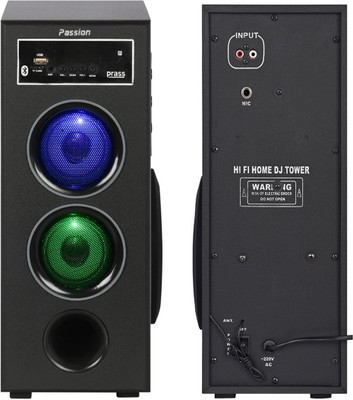 prass Passion Tower speaker 60 W Bluetooth Tower Speaker(Black, 2.1 Channel)