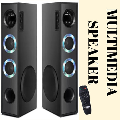 QuillQuarry Multimedia Floor Standing Speaker System Deep Bass, FM Radio, USB 100 W Bluetooth Tower Speaker(Black, 4.1 Channel)