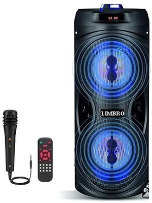 LIMBRO rk96 speaker with mic 50 W Bluetooth Tower Speaker(Black, Mono Channel)