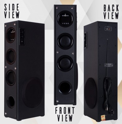 QuillQuarry Tower Multimedia Speaker System Remote Control 120 W Bluetooth Tower Speaker(Black, 4.1 Channel)