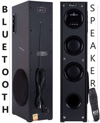 D1Y3 Power 60-70W high bass led speaker sound 120 W Bluetooth Tower Speaker(Black, 2.0 Channel)