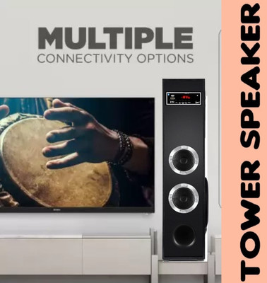 QuillQuarry Q-84743 Tower Speaker/Home Theatre With Subwoofer, Karaoke Support Aux, FM, USB 100 W Bluetooth Tower Speaker(Black, 4.2 Channel)