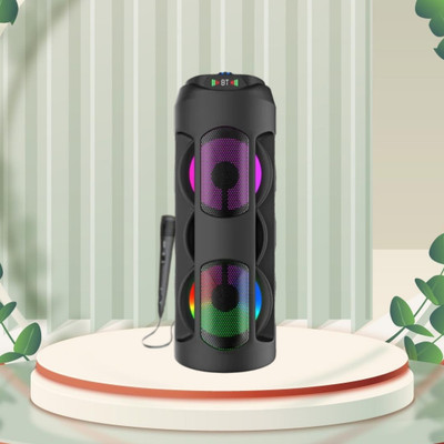 GUGGU Bluetooth (PORTABLE BLUETOOTH PARTY SPEAKER) With Mic and High Bass SoundW180 40 W Bluetooth Tower Speaker(Black, 4.1 Channel)