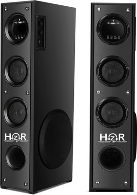 HZR Multimedia Dj Box Music System Home theatre 120 W Bluetooth Tower Speaker(Black, Stereo Channel)