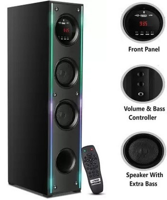 ultiads 89-DSY Multimedia Tower Speaker Dj System 100 W Bluetooth Tower Speake 100 W Bluetooth Tower Speaker(Black, 3 Channel)