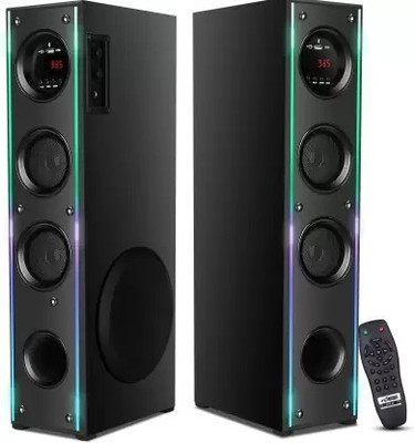 Yoment TU-8 Premium bass Multimedia speaker 100 W Bluetooth Tower Speaker(Black, 4.1 Channel)