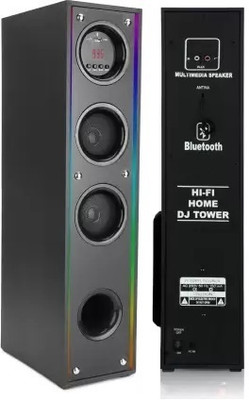 Yoment H76j Home theater System 100 W Bluetooth Tower Speaker(Black, 3 Channel)