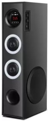 Qcluellu G78- Party Speaker with Bluetooth Connectivity 90 W Bluetooth Tower Speaker(Black, 3 Channel)