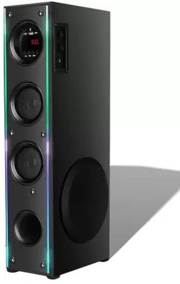 Quaranel BV Dj Home theater System 100 W Bluetooth Tower Speaker(Black, 3 Channel)