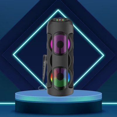 GUGGU Bluetooth (PORTABLE BLUETOOTH PARTY SPEAKER) With Mic and High Bass SoundW58 40 W Bluetooth Tower Speaker(Black, 4.1 Channel)