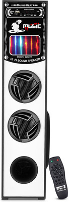 Quaranel 67GF-77H Wireless Bluetooth Speaker With USB /FM 100 W Bluetooth Tower Speaker(Black, 3 Channel)