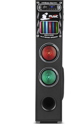 QuillQuarry MNGF-8F Wireless Bluetooth Speaker With USB /FM 100 W Bluetooth Tower Speaker(Black, 3 Channel)