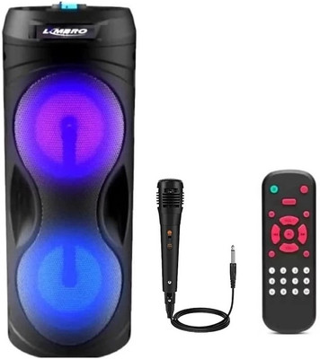LIMBRO G45 speaker with mic 1000 W Bluetooth Tower Speaker(Black, Mono Channel)