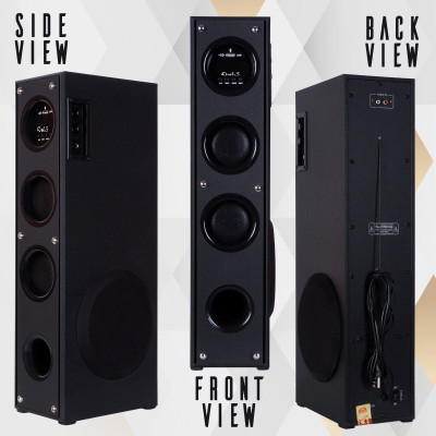 D1Y3 1153/d led home tower speaker multimedia tower speaker 120 W Bluetooth Tower Speaker(Black, 2.0 Channel)
