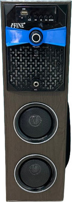 FINE Gama Multimedia Tower Party Speaker With Usb, Fm, Bluetooth 46 W Bluetooth Tower Speaker(Black, Stereo Channel)
