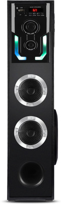 Quaranel Partymate pro Bluetooth WITH FM USB AUX BLUETOOTH KARAOKE 80 W Bluetooth Tower Speaker(Black, 3 Channel)
