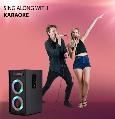 ultiads LK-56Wireless Bluetooth Speaker With USB /FM 40 W Bluetooth Tower Speaker(Black, 3 Channel)
