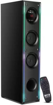 liluns NHB- Tower Multimedia Speaker System Remote Control 100 W Bluetooth Tower Speaker(Black, 4.1 Channel)