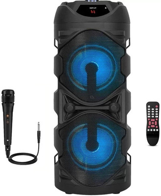 LIMBRO speaker with mic 50 W Bluetooth Tower Speaker(Black, 2.0 Channel)