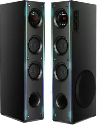 Quaranel VD-G Tower Multimedia Speaker System Remote Control 90 W Bluetooth Tower Speaker(Black, 4.1 Channel)
