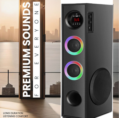 ultiads BT Wireless Bluetooth Tower Speaker 1100 W Bluetooth Tower Speaker(Black, 3 Channel)