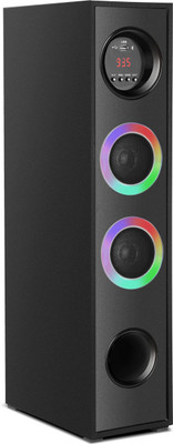 QuillQuarry Wireless Bluetooth Speaker With USB /FM 100 W Bluetooth Tower Speaker(Black, 3 Channel)