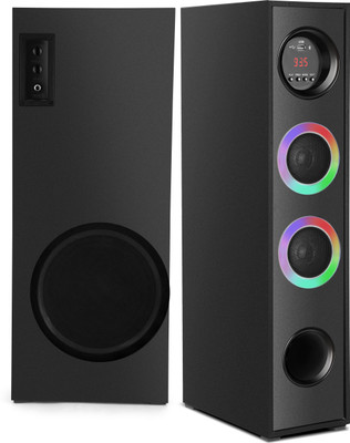 Yoment RT Bluetooth Music System Home theater 100 W Bluetooth Tower Speaker(Black, 3 Channel)
