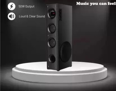 ultiads JH76 Wireless Bluetooth Speaker With USB /FM 100 W Bluetooth Tower Speaker(Black, 3 Channel)