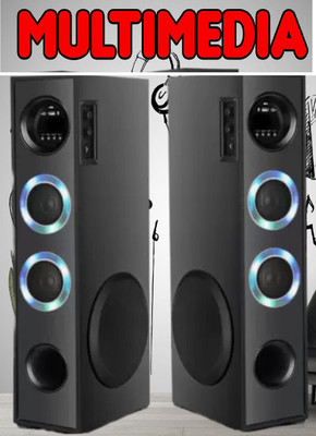liluns Powerpact bass & stereo audio 100 W Bluetooth Tower Speaker(Black, 4.1 Channel)