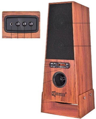Zinitax Bluetooth Tower Speaker Series F-41VM 4.1 3000 W Bluetooth Tower Speaker(Brown, 4.1 Channel)