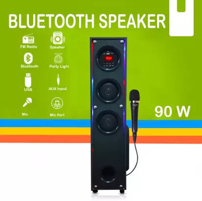 RZG T/G2 Single tower speaker bluetooth system home theater 80 W Bluetooth Tower Speaker(Black, 4.2 Channel)