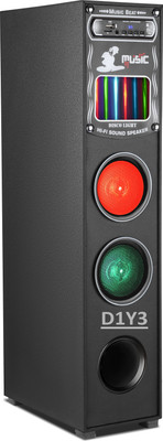 D1Y3 Single Tower Speaker 120 W Bluetooth Tower Speaker(Black, 2.0 Channel)