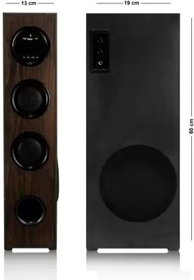 QuillQuarry Tower Multimedia Speaker System Remote Control 100 W Bluetooth Tower Speaker(Black, 4.1 Channel)
