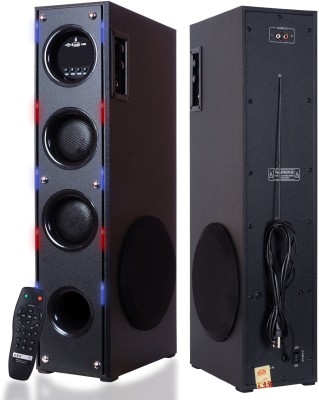 Yoment POIU98 Premium bass Multimedia speaker 100 W Bluetooth Tower Speaker(Black, 3 Channel)