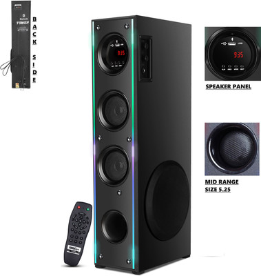 D1Y3 100W tower speaker surround sound system TOXIC 120 W Bluetooth Tower Speaker(Black, 2.0 Channel)