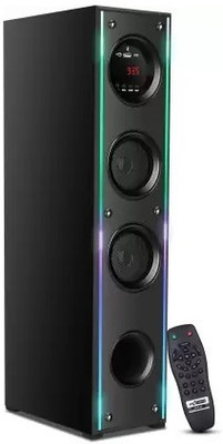 QuillQuarry Wireless Bluetooth Party Multimedia Speaker 120 W Bluetooth Tower Speaker(Black, 4.1 Channel)