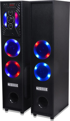NIDHIE BABIL Pro with MIC Free 160 W Bluetooth Tower Speaker(Black, 4.2 Channel)