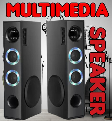 Quaranel YUY Wireless Bluetooth Speaker With USB /FM 100 W Bluetooth Tower Speaker(Black, 3 Channel)