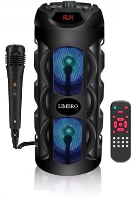 LIMBRO A08 40W speaker with mic 30 W Bluetooth Tower Speaker(Black, 2.0 Channel)