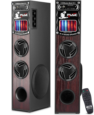 ultiads MK-98 Wireless Bluetooth Speaker With USB /FM 100 W Bluetooth Tower Speaker(Black, 3 Channel)