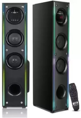 liluns H76G Powerpact bass & stereo audio 100 W Bluetooth Tower Speaker(Black, 3 Channel)