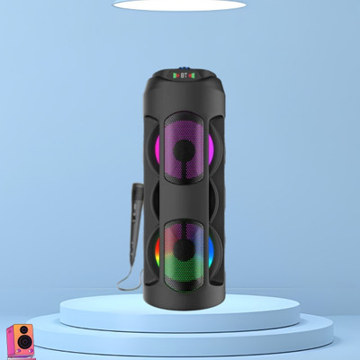 YAROH WOW (WIRELESS BLUETOOTH TOWER SPEAKER) High Quality Deep Bass Sound With MicW77 40 W Bluetooth Tower Speaker(Black, 4.1 Channel)