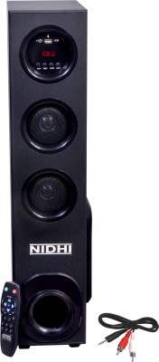 Nidhi ND C2 Single Tower 50 W Bluetooth Tower Speaker(Black, 2.1 Channel)