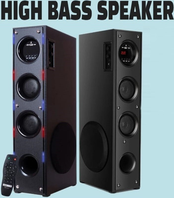 HZR Multimedia Dj Box Music System Home theatre 120 W Bluetooth Tower Speaker(Black, Stereo Channel)