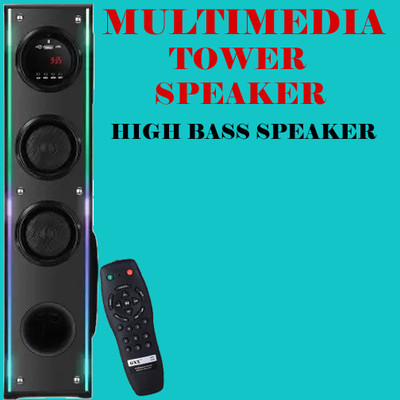 QuillQuarry bghfg8978 990 W Bluetooth Tower Speaker(Black, 4.2 Channel)